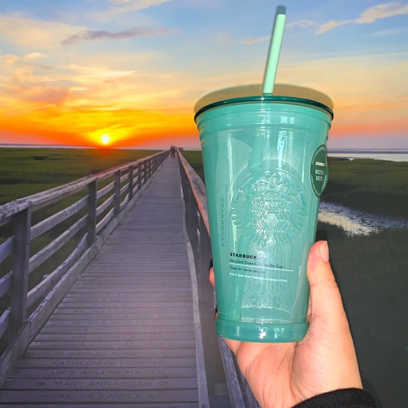 STARBUCKS grande glass tumbler